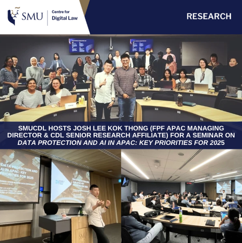 Seminar by Josh Lee Kok Thong on "Data Protection and AI in APAC: Key Priorities for 2025"