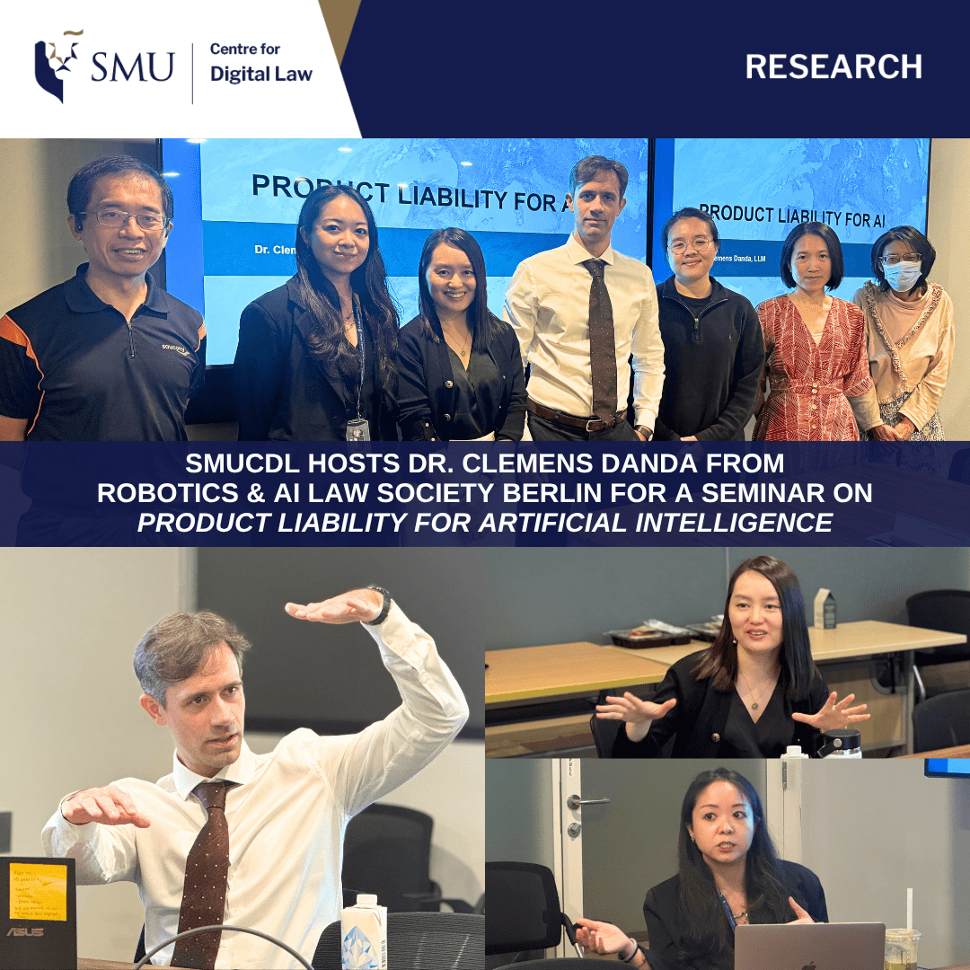 Research Seminar by Dr. Clemens Danda on "Product Liability for Artificial Intelligence"